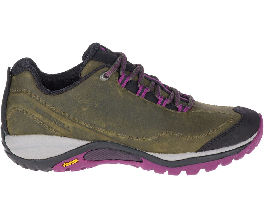 Buty Trekkingowe Merrell Damskie Oliwkowe - Siren Traveller 3 - 104765-OGQ